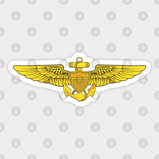 Naval Aviator Wings Sticker by Sticker Steve